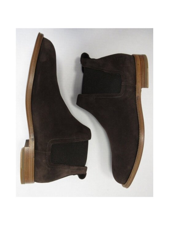 Brooks Brothers Boots 11.5 Suede Leather Chelsea Made In Italy NEW main image 14